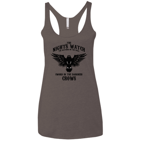 T-Shirts Macchiato / X-Small Watcher on the Wall Women's Triblend Racerback Tank