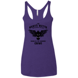 T-Shirts Purple Rush / X-Small Watcher on the Wall Women's Triblend Racerback Tank