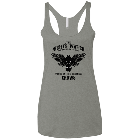 T-Shirts Venetian Grey / X-Small Watcher on the Wall Women's Triblend Racerback Tank