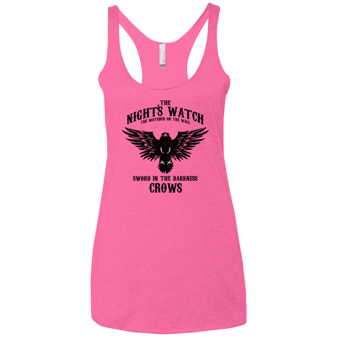 T-Shirts Vintage Pink / X-Small Watcher on the Wall Women's Triblend Racerback Tank