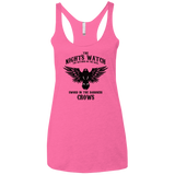 T-Shirts Vintage Pink / X-Small Watcher on the Wall Women's Triblend Racerback Tank