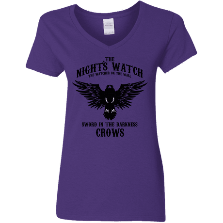 T-Shirts Purple / S Watcher on the Wall Women's V-Neck T-Shirt