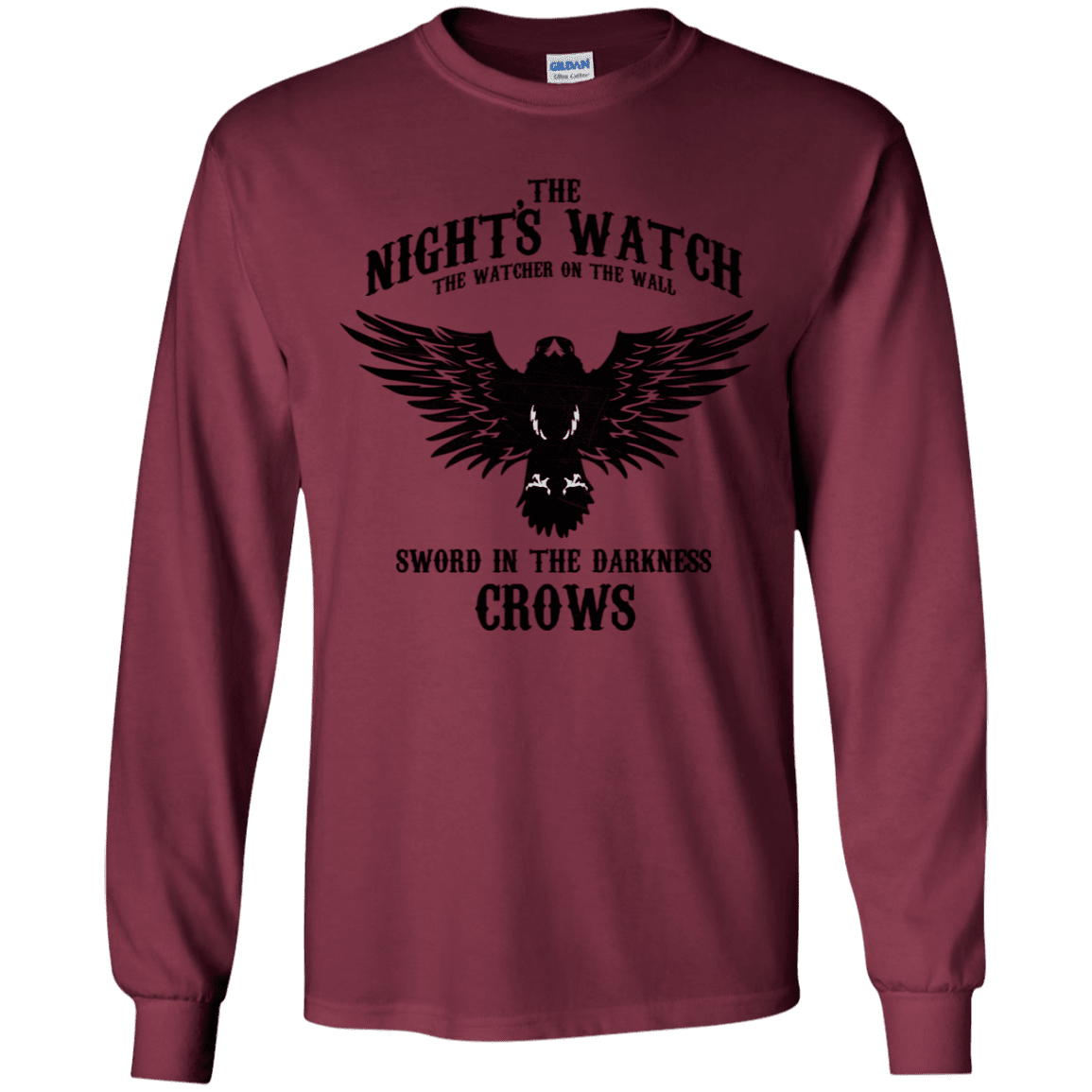 T-Shirts Maroon / YS Watcher on the Wall Youth Long Sleeve T-Shirt