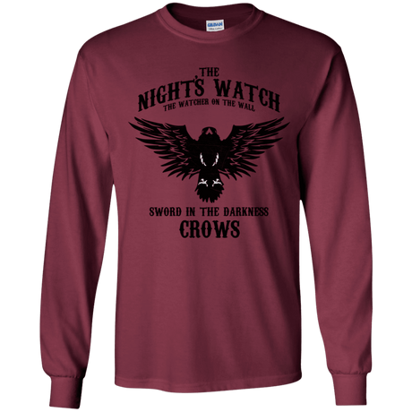 T-Shirts Maroon / YS Watcher on the Wall Youth Long Sleeve T-Shirt