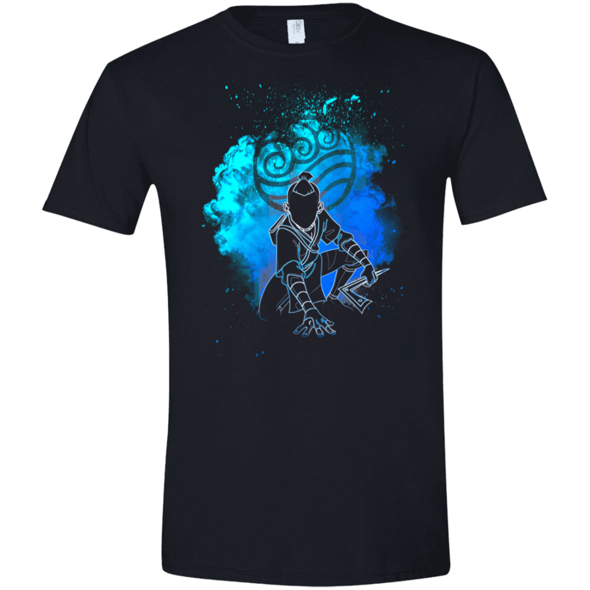 T-Shirts Black / X-Small Water Bender Soul Brother Men's Semi-Fitted Softstyle