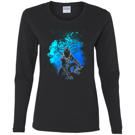 T-Shirts Black / S Water Bender Soul Brother Women's Long Sleeve T-Shirt