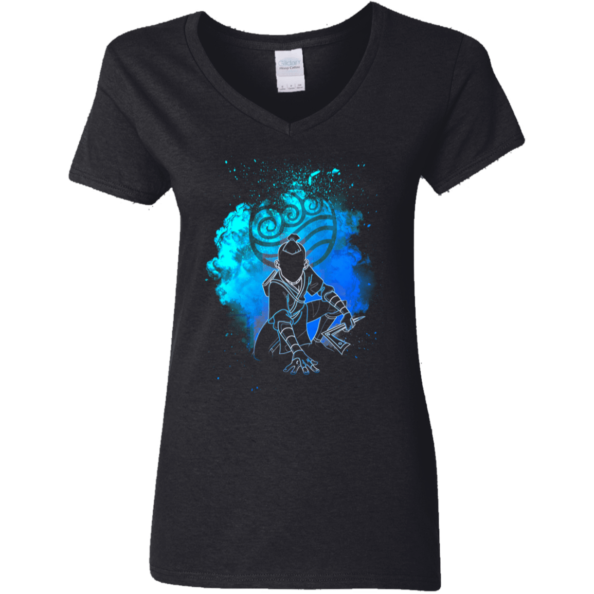 T-Shirts Black / S Water Bender Soul Brother Women's V-Neck T-Shirt