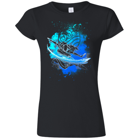 T-Shirts Black / S Water Bender Soul Katara Junior Slimmer-Fit T-Shirt