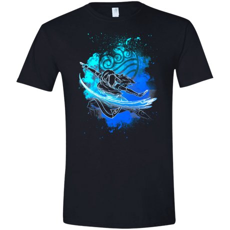 T-Shirts Black / X-Small Water Bender Soul Katara Men's Semi-Fitted Softstyle