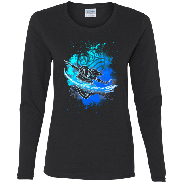 T-Shirts Black / S Water Bender Soul Katara Women's Long Sleeve T-Shirt