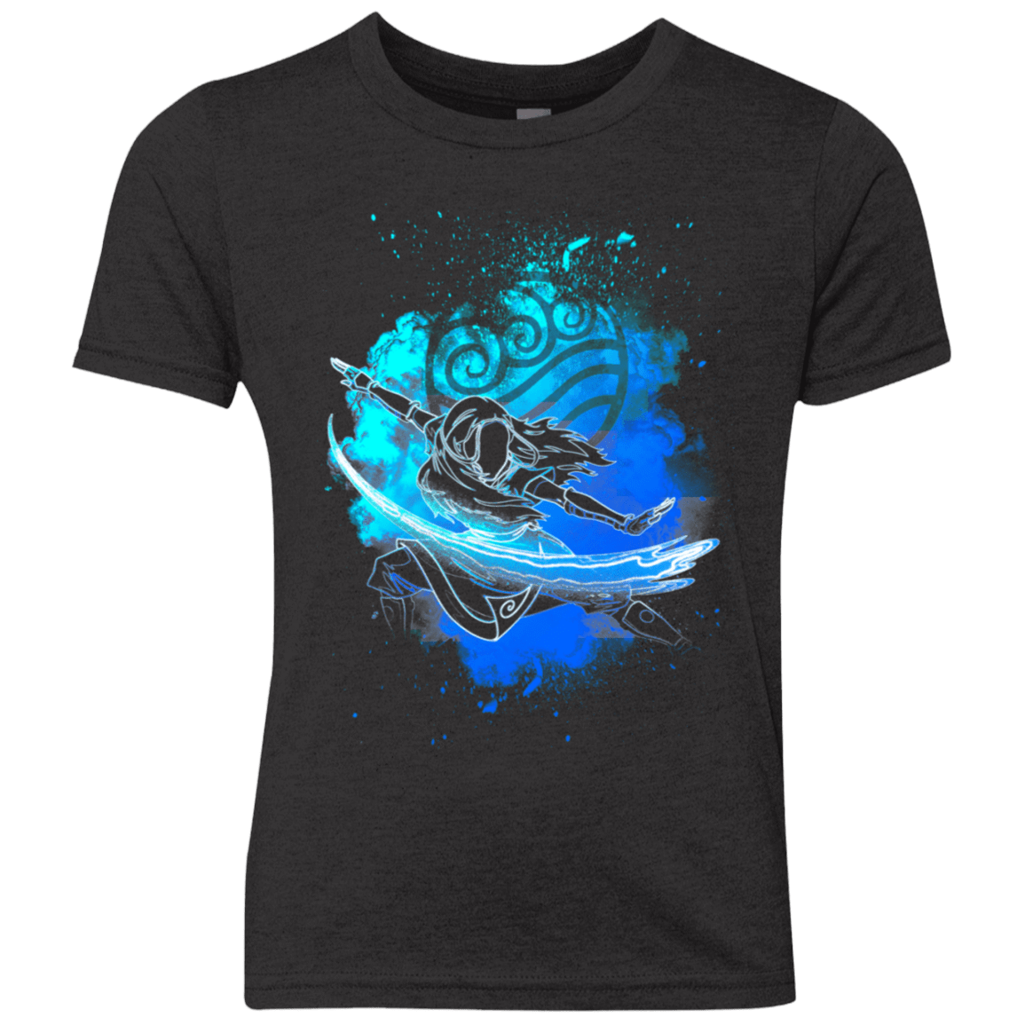 T-Shirts Vintage Black / YXS Water Bender Soul Katara Youth Triblend T-Shirt