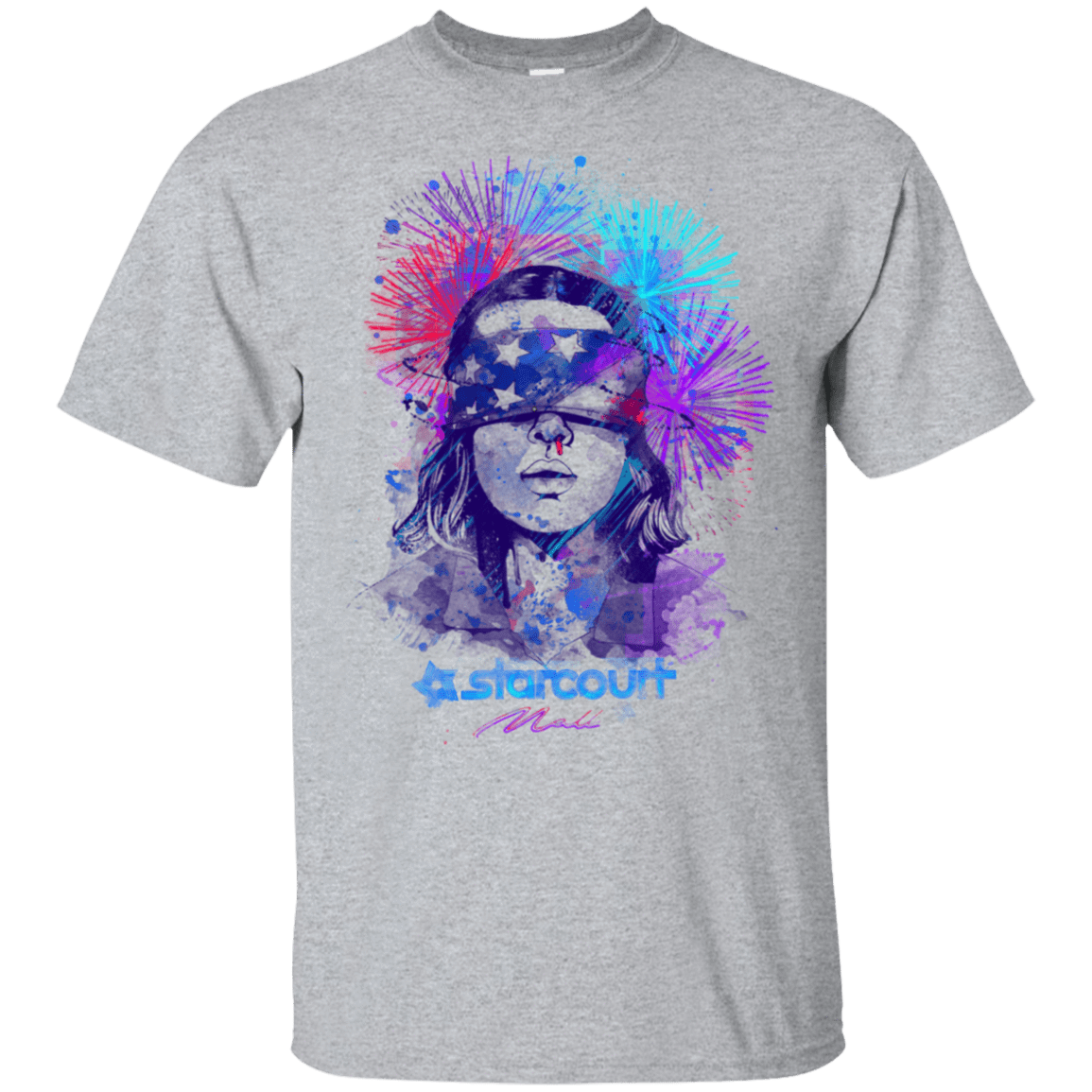 T-Shirts Sport Grey / S Water Color Starcourt Mall T-Shirt