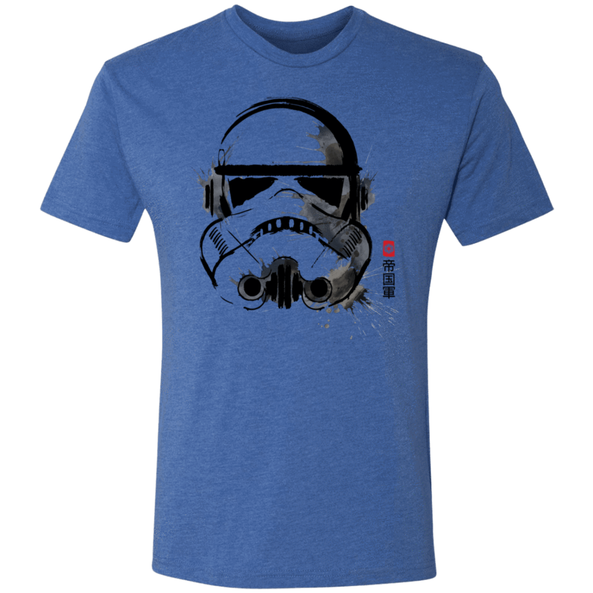 T-Shirts Vintage Royal / S Water Color Troops Men's Triblend T-Shirt