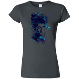 T-Shirts Charcoal / S Water Colors Tenth Doctor Junior Slimmer-Fit T-Shirt