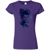 T-Shirts Purple / S Water Colors Tenth Doctor Junior Slimmer-Fit T-Shirt