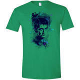 T-Shirts Heather Irish Green / S Water Colors Tenth Doctor Men's Semi-Fitted Softstyle