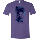 T-Shirts Heather Purple / S Water Colors Tenth Doctor Men's Semi-Fitted Softstyle