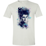 T-Shirts White / X-Small Water Colors Tenth Doctor Men's Semi-Fitted Softstyle