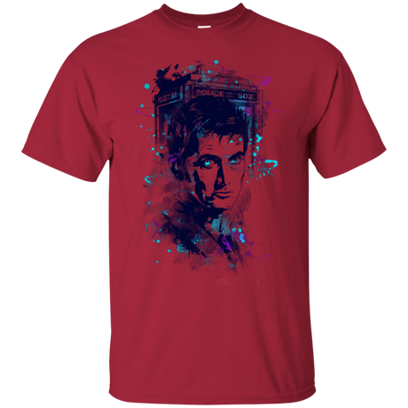 T-Shirts Cardinal / S Water Colors Tenth Doctor T-Shirt