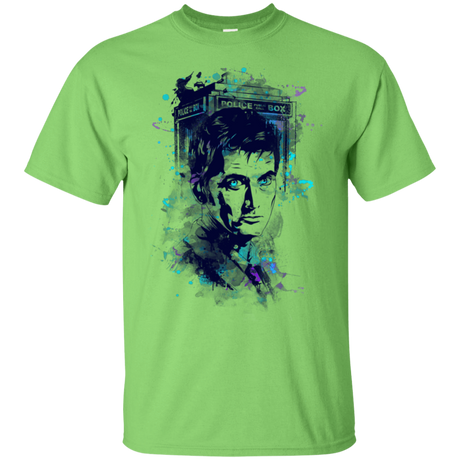 T-Shirts Lime / S Water Colors Tenth Doctor T-Shirt