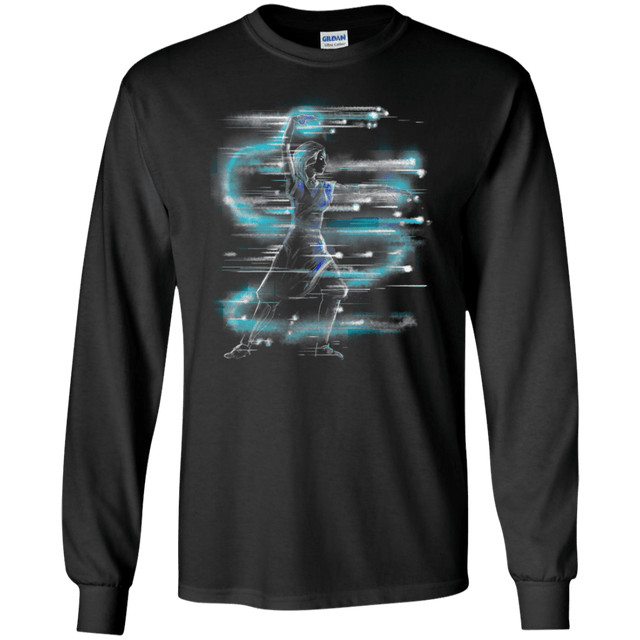 T-Shirts Black / S Water Dance Men's Long Sleeve T-Shirt