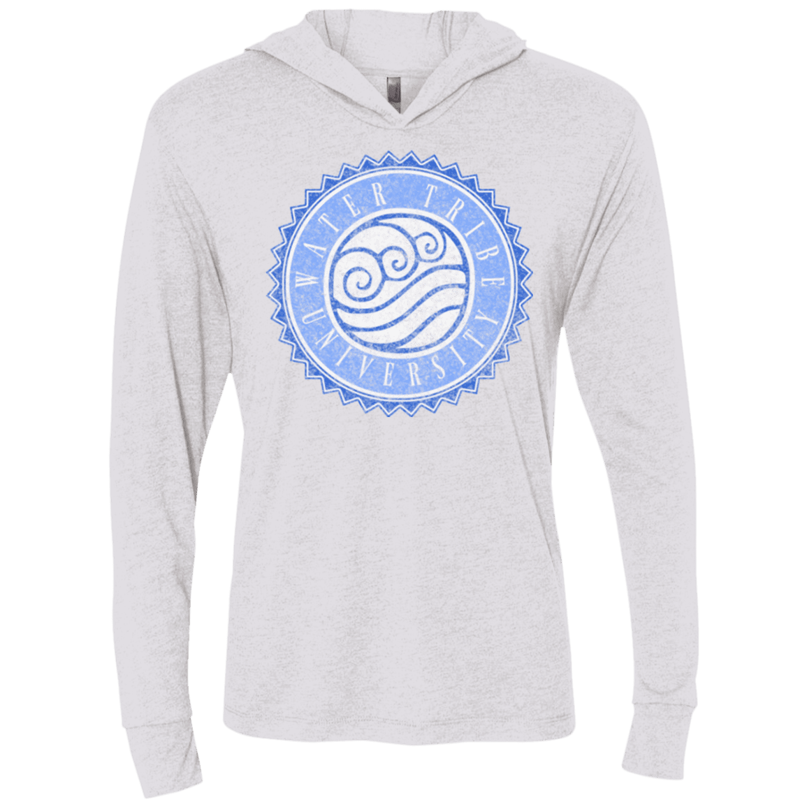 T-Shirts Heather White / X-Small Water tribe university Triblend Long Sleeve Hoodie Tee