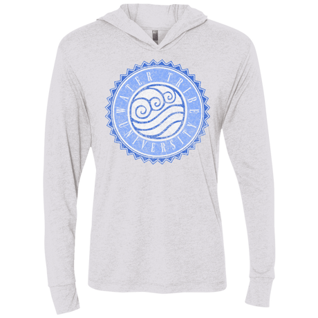 T-Shirts Heather White / X-Small Water tribe university Triblend Long Sleeve Hoodie Tee