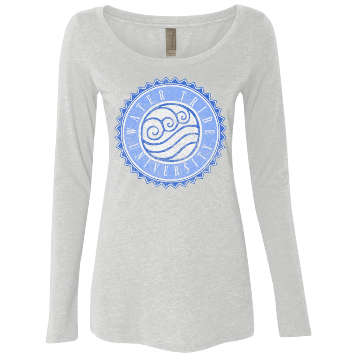 T-Shirts Heather White / Small Water tribe university Women's Triblend Long Sleeve Shirt