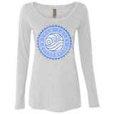 T-Shirts Heather White / Small Water tribe university Women's Triblend Long Sleeve Shirt
