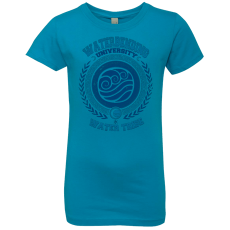 T-Shirts Turquoise / YXS Waterbending University Girls Premium T-Shirt