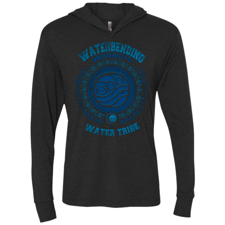 T-Shirts Vintage Black / X-Small Waterbending University Triblend Long Sleeve Hoodie Tee
