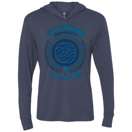 T-Shirts Vintage Navy / X-Small Waterbending University Triblend Long Sleeve Hoodie Tee