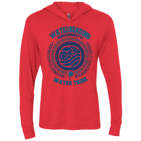 T-Shirts Vintage Red / X-Small Waterbending University Triblend Long Sleeve Hoodie Tee