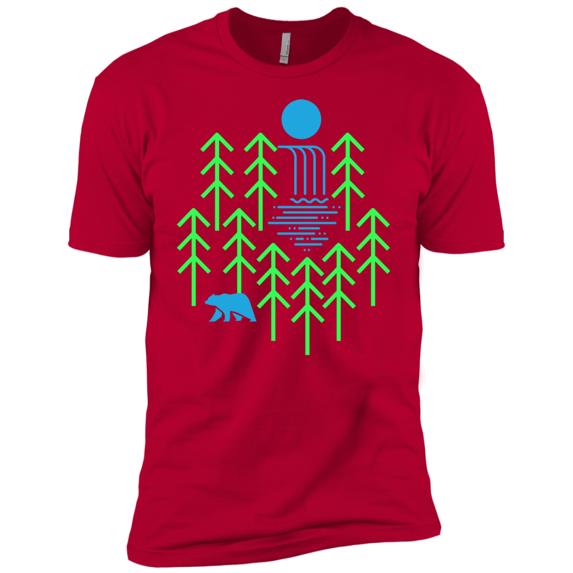 Waterfall Lake Boys Premium T-Shirt