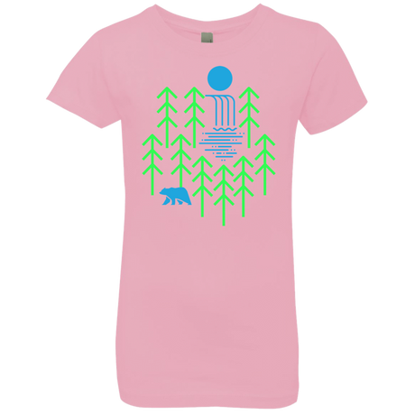 T-Shirts Light Pink / YXS Waterfall Lake Girls Premium T-Shirt