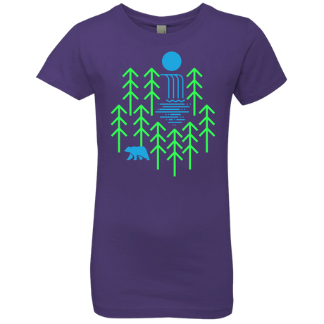 T-Shirts Purple Rush / YXS Waterfall Lake Girls Premium T-Shirt