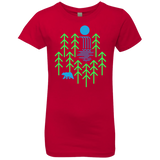 T-Shirts Red / YXS Waterfall Lake Girls Premium T-Shirt