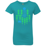 T-Shirts Tahiti Blue / YXS Waterfall Lake Girls Premium T-Shirt