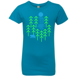 T-Shirts Turquoise / YXS Waterfall Lake Girls Premium T-Shirt