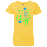 T-Shirts Vibrant Yellow / YXS Waterfall Lake Girls Premium T-Shirt