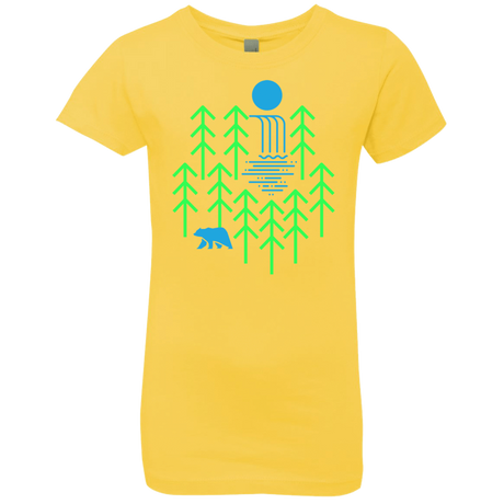 T-Shirts Vibrant Yellow / YXS Waterfall Lake Girls Premium T-Shirt