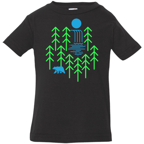 T-Shirts Black / 6 Months Waterfall Lake Infant Premium T-Shirt