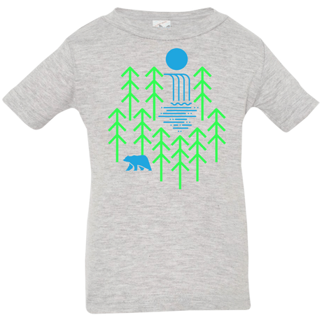 T-Shirts Heather Grey / 6 Months Waterfall Lake Infant Premium T-Shirt