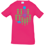 T-Shirts Hot Pink / 6 Months Waterfall Lake Infant Premium T-Shirt