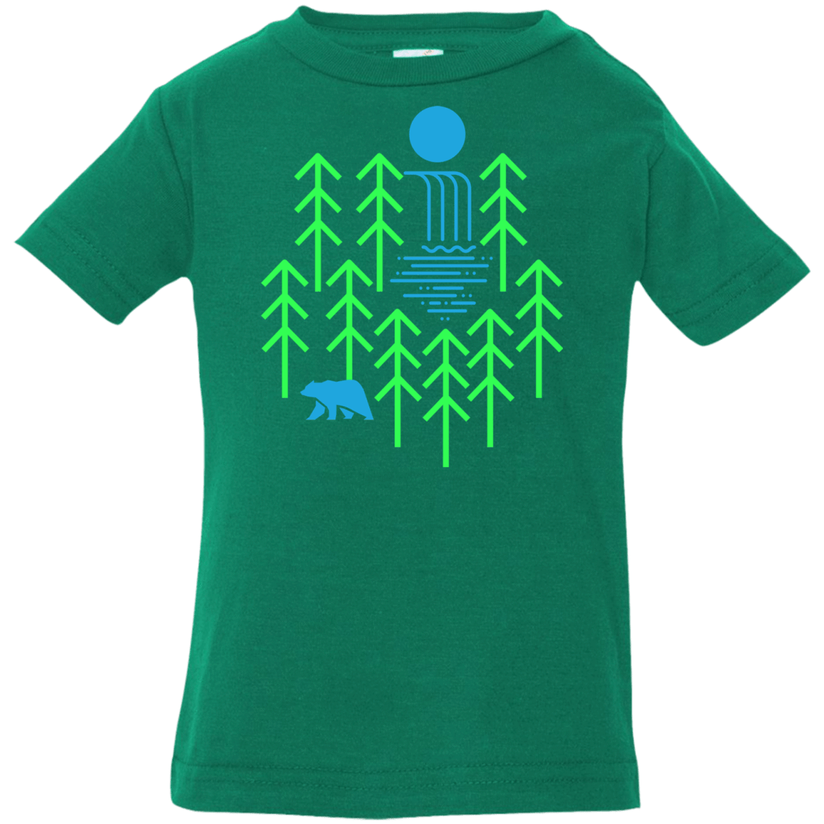 T-Shirts Kelly / 6 Months Waterfall Lake Infant Premium T-Shirt