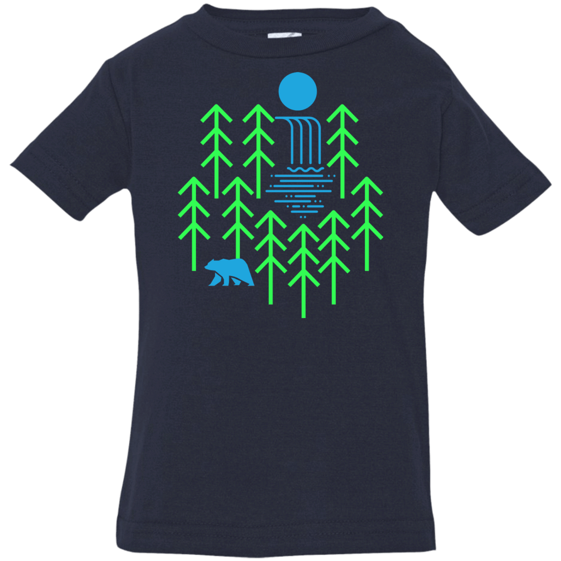 T-Shirts Navy / 6 Months Waterfall Lake Infant Premium T-Shirt