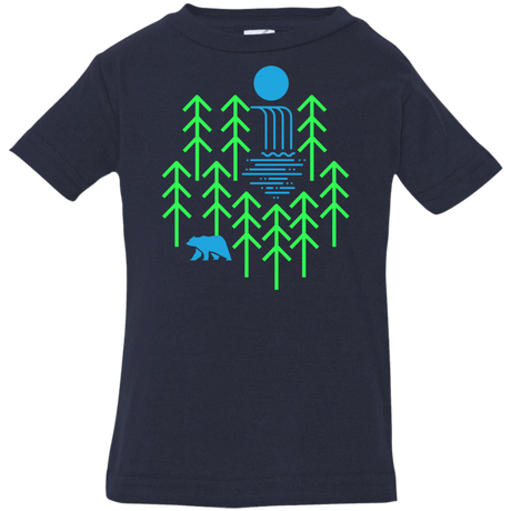 T-Shirts Navy / 6 Months Waterfall Lake Infant Premium T-Shirt