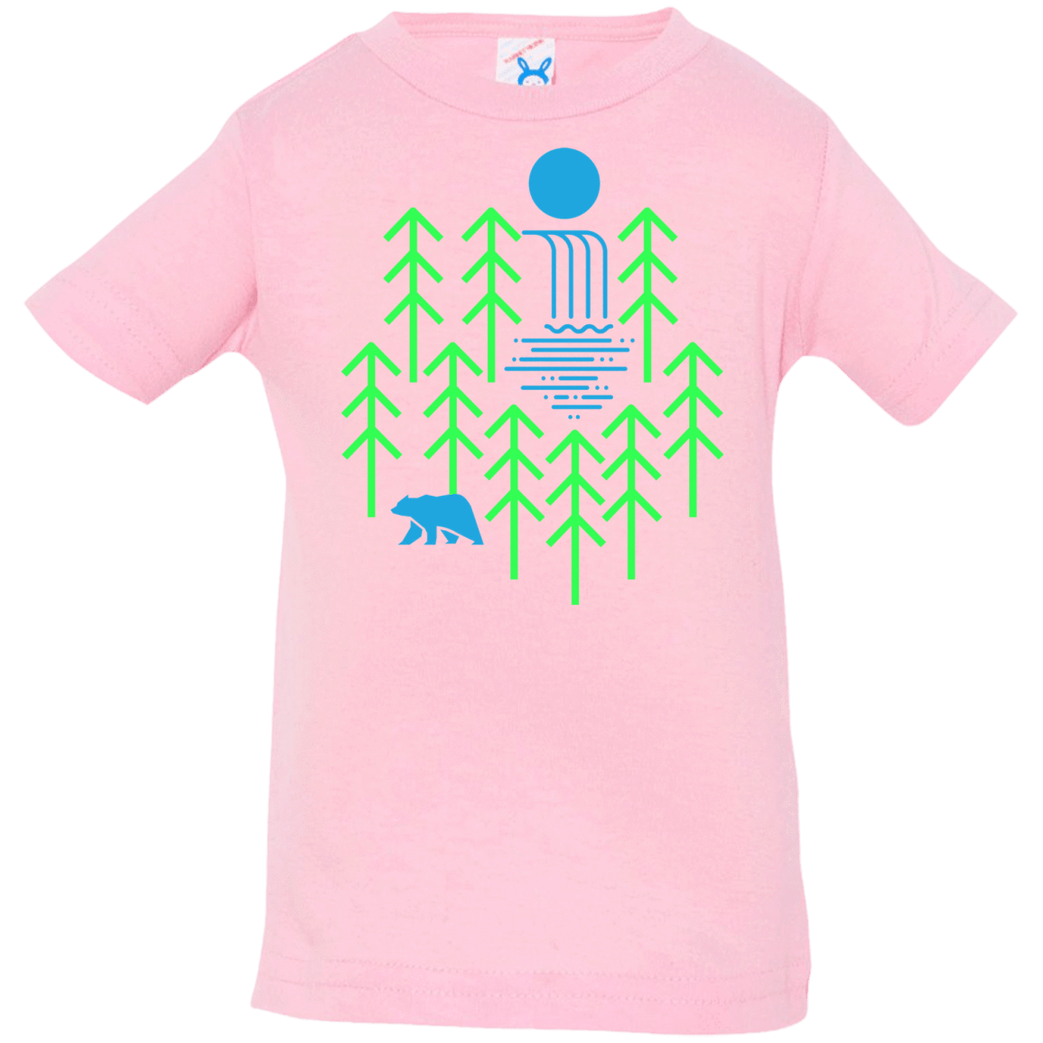 T-Shirts Pink / 6 Months Waterfall Lake Infant Premium T-Shirt