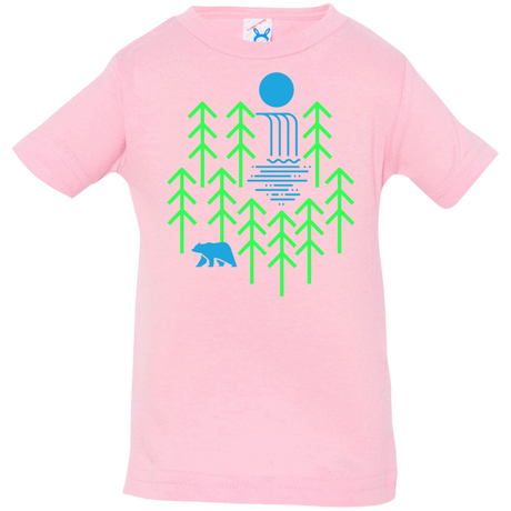 T-Shirts Pink / 6 Months Waterfall Lake Infant Premium T-Shirt