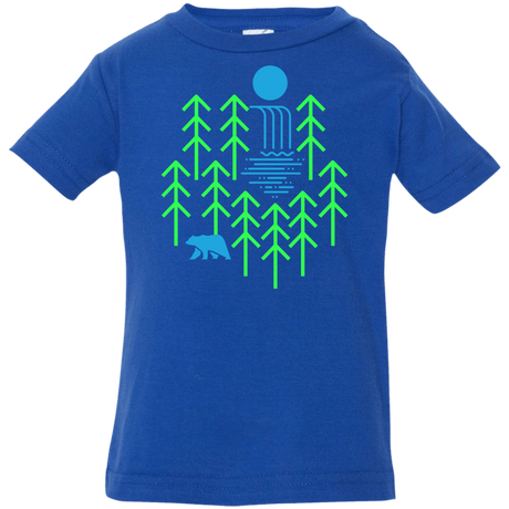 T-Shirts Royal / 6 Months Waterfall Lake Infant Premium T-Shirt
